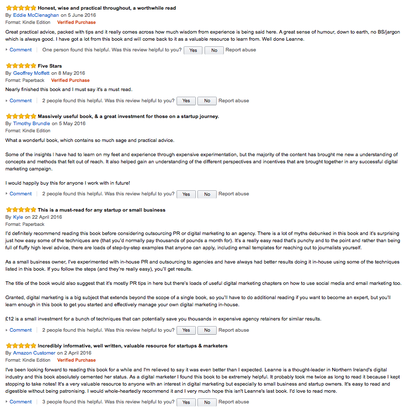 Talk-is-Cheap-Amazon-Reviews